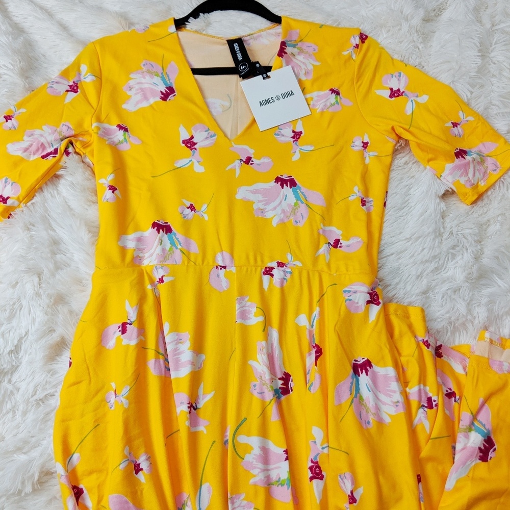 Agnes & Dora Essential Maxi Dress Austen Yellow